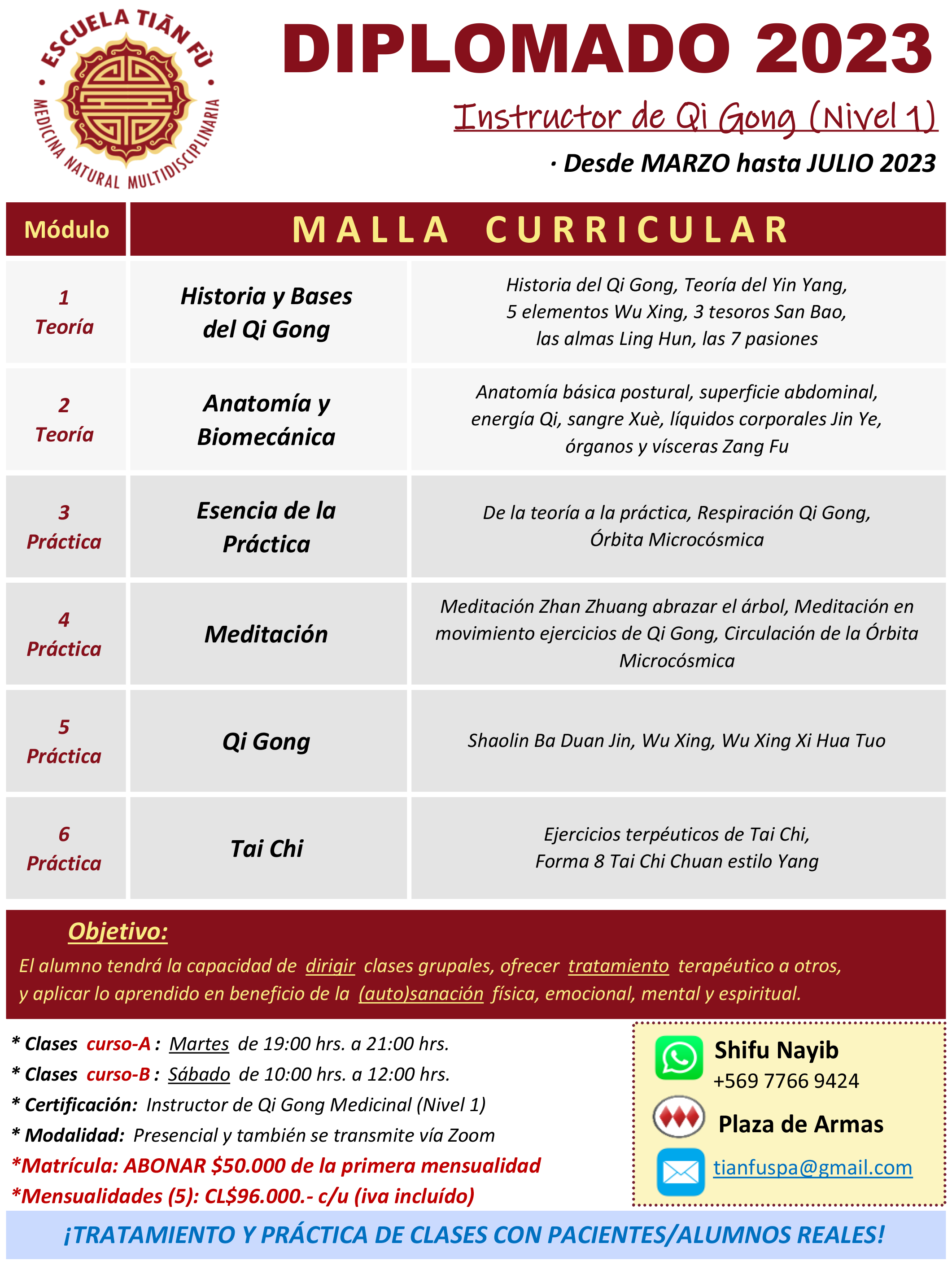 MALLA CURRICULAR CHI KUNG