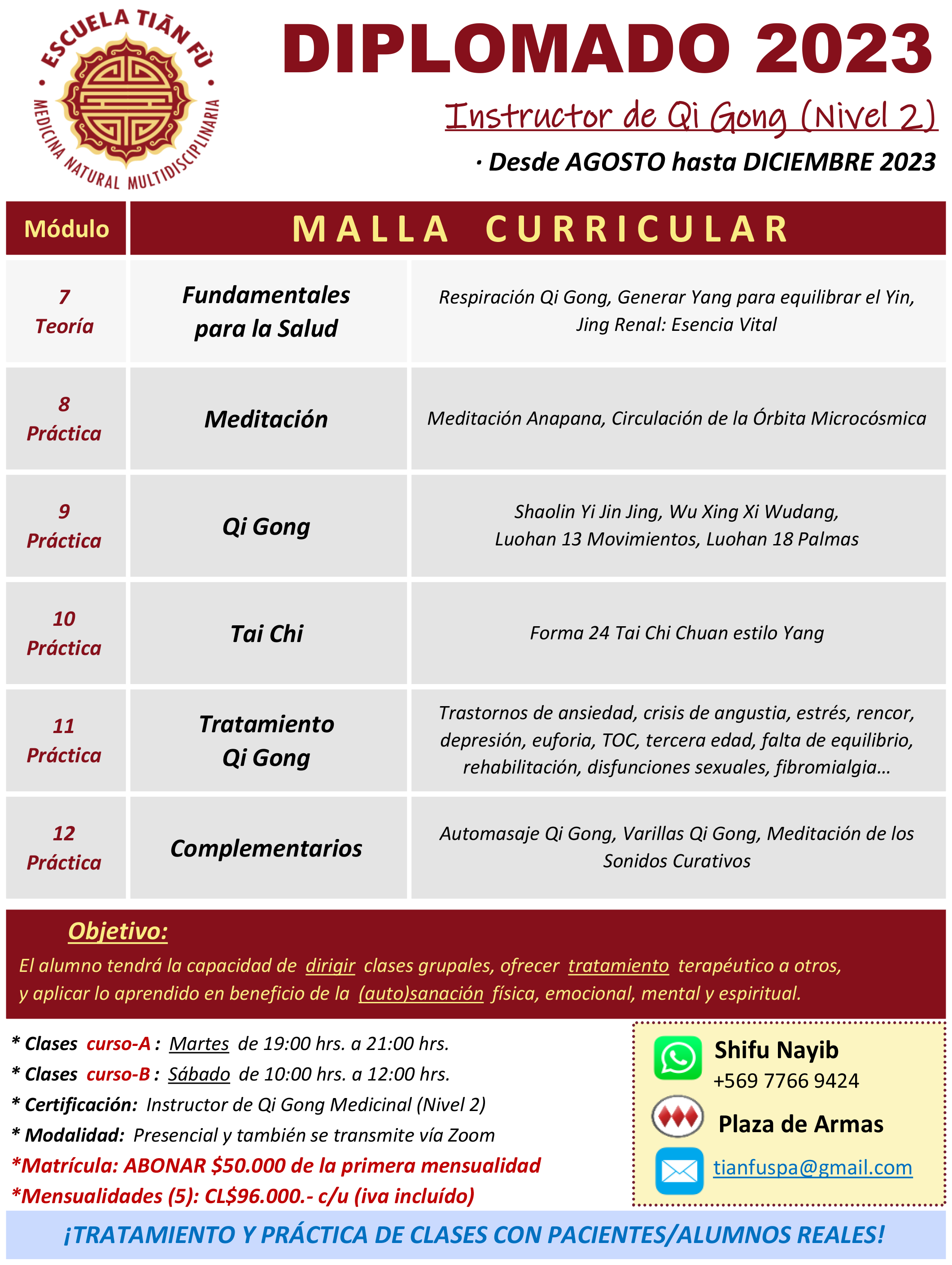 MALLA CURRICULAR CHI KUNG